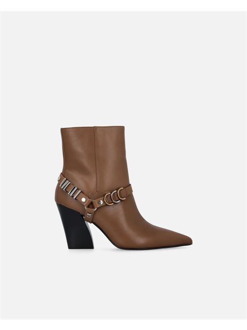 Stivaletti con inserti metallici e logo Love Birds Pinko PINKO CALZATURE | SD0417P001-GU8